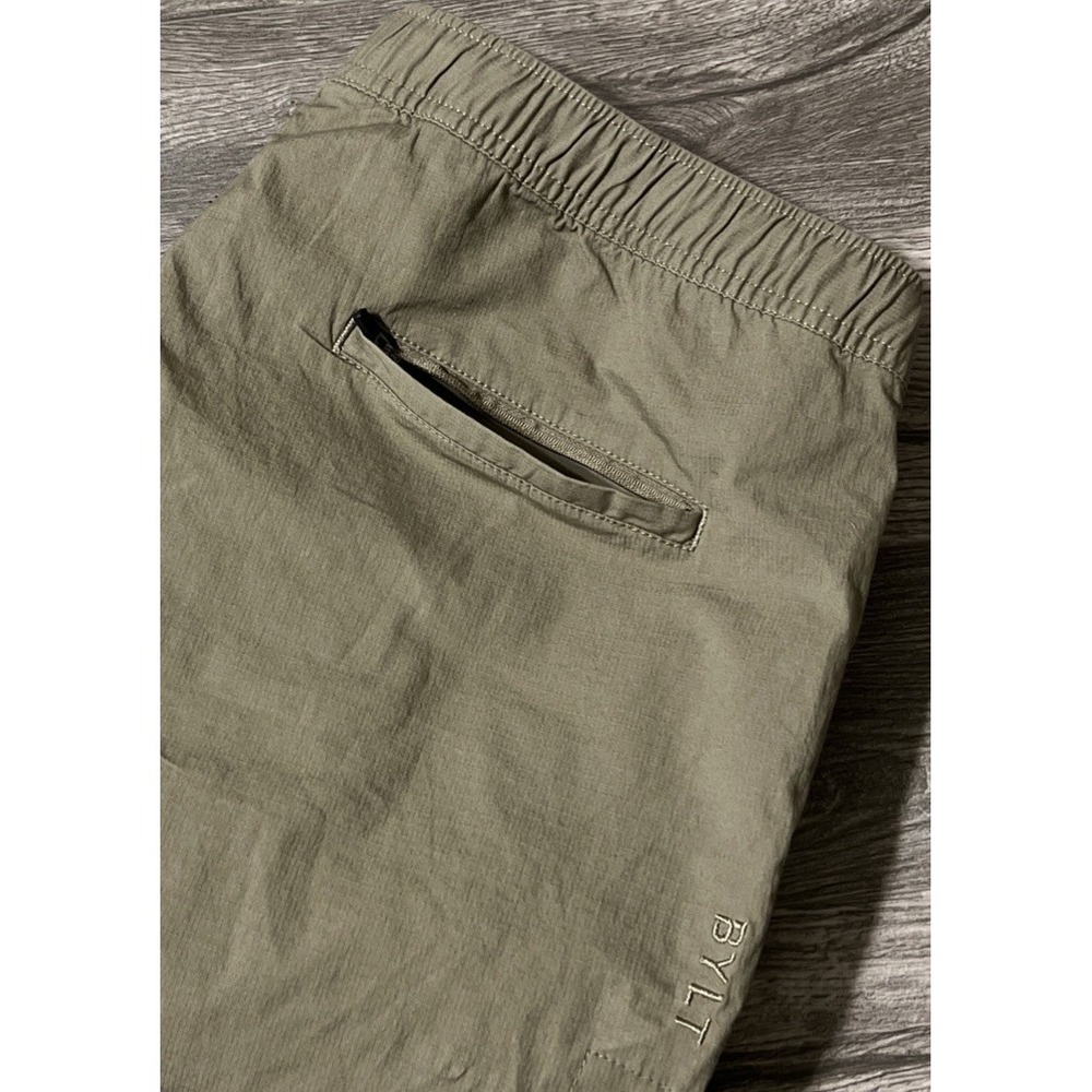 BYLT Men's The BYLT Pant Elastic Waistband Tapered Leg Dark Khaki SZ XXL (36x30)